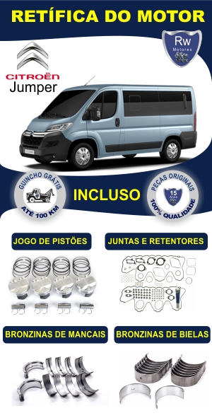 Retífica de motor Citroen Jumper peças originais pacote completo Rw motores